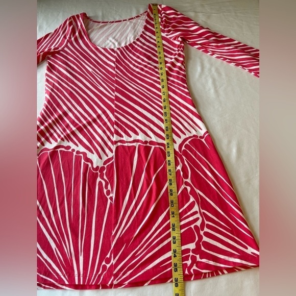 Lilly Pulitzer Pink Shimmy Shell Long Sleeve Dress SM Beach Cruise Resort - Picture 5 of 7